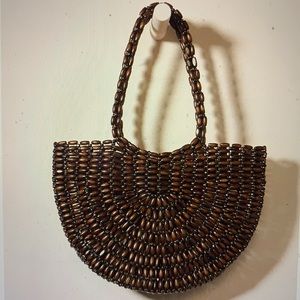 Anthropologie Beaded Shoulder Bag